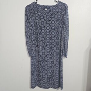 M#26 Tommy‎ Hilfiger Blue Patterned Women's Dress Size 4